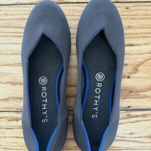 Rothy's the Flat slip ons Size 9 shale grey
